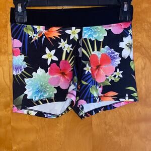 Girls floral swim shorts - size and brand unknown